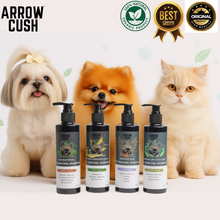 Load image into Gallery viewer, Arrow Cush Pet Charcoal Shampoo 250ml Anti Odor Dog Cat Shampoo | Anti Bacterial Pet Wash | Grooming