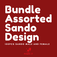 Load image into Gallery viewer, 100 PCS DOG SANDO BUNDLE ASSORTED SIZE AND DESIGNED