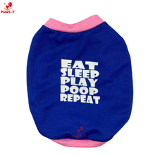 Load image into Gallery viewer, Eat-Sleep-Play-Poop-Repeat Pink Shirt