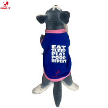 Load image into Gallery viewer, Eat-Sleep-Play-Poop-Repeat Pink Shirt