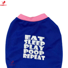 Load image into Gallery viewer, Eat-Sleep-Play-Poop-Repeat Pink Shirt