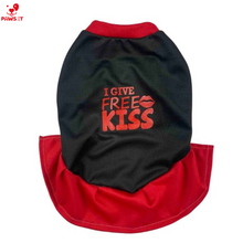 Load image into Gallery viewer, I Give Free Kisses Black Red Dress