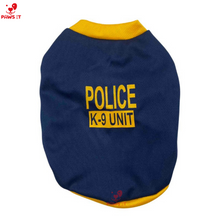 Load image into Gallery viewer, Police K9 Unit Navy Blue Black Sirt