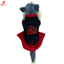 Load image into Gallery viewer, I Give Free Kisses Black Red Dress