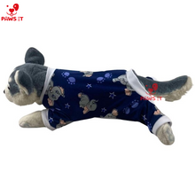 Load image into Gallery viewer, Elephant-Print Blue Onesie Jumpsuit