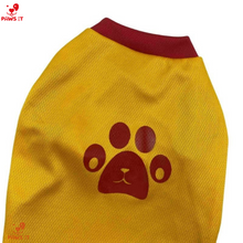 Load image into Gallery viewer, Paw Print Yellow Blue Shirt