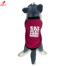 Load image into Gallery viewer, Eat-Sleep-Play-Poop-Repeat Pink Shirt