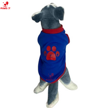 Load image into Gallery viewer, Paw Print Yellow Blue Shirt