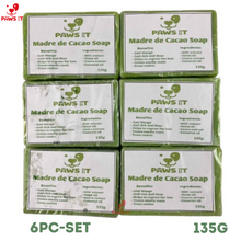 Load image into Gallery viewer, PAWS IT Pure Organic Madre de Cacao Soap 135g Antibacterial Soap