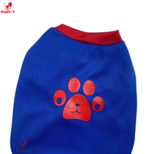 Load image into Gallery viewer, Paw Print Yellow Blue Shirt