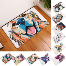 Load image into Gallery viewer, Anti-Slip Dog Design Print Kitchen Bathroom Entrance Mat