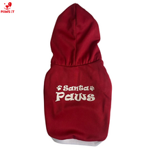 Load image into Gallery viewer, Santa Paws Red Hoodie