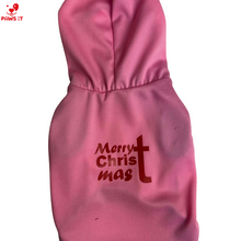Load image into Gallery viewer, Merry Christmas Hoodie Pink