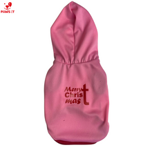 Load image into Gallery viewer, Merry Christmas Hoodie Pink