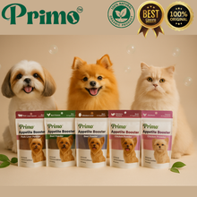 Load image into Gallery viewer, Primo Dog Treats Dog Cat Appetite Booster 40grams Real Meat
