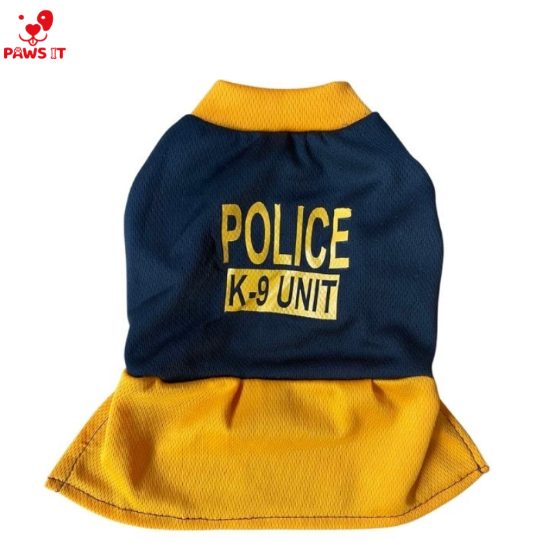 Police K9 Black and Yellow Dress