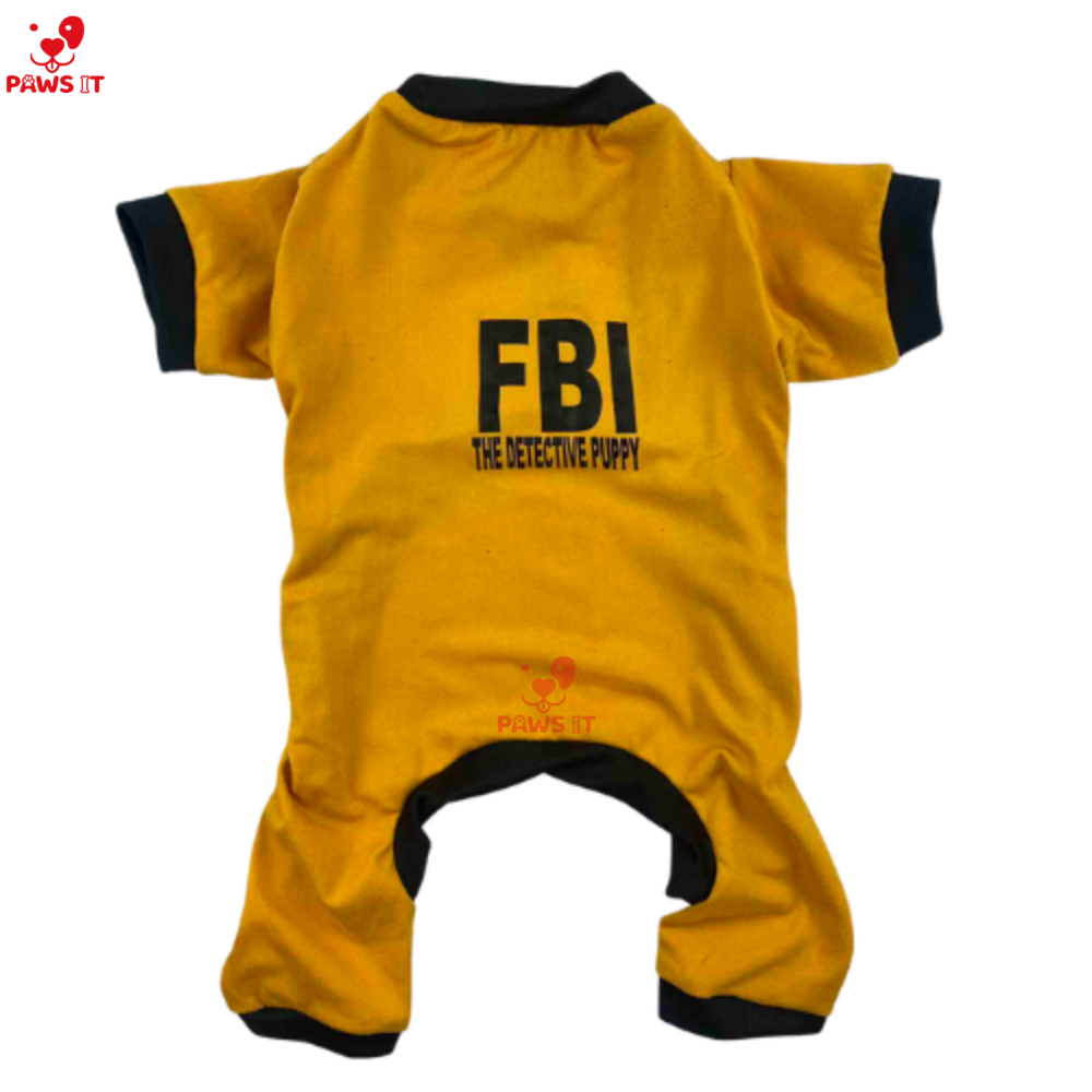FBI Yellow Jumpsuit Onesie