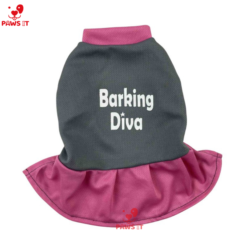 Barking Diva Dress Gray