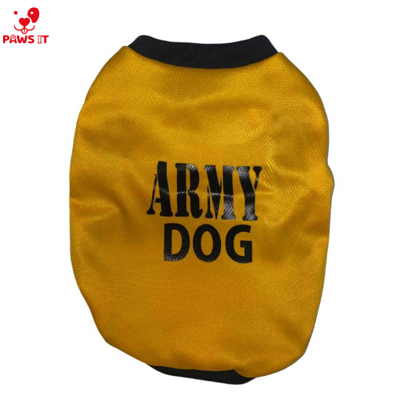 Army Dog Sando Yellow Gold