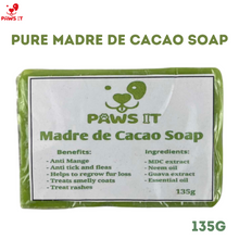Load image into Gallery viewer, PAWS IT Pure Organic Madre de Cacao Healing Cream Ointment Antibacterial Soap Cologne Set
