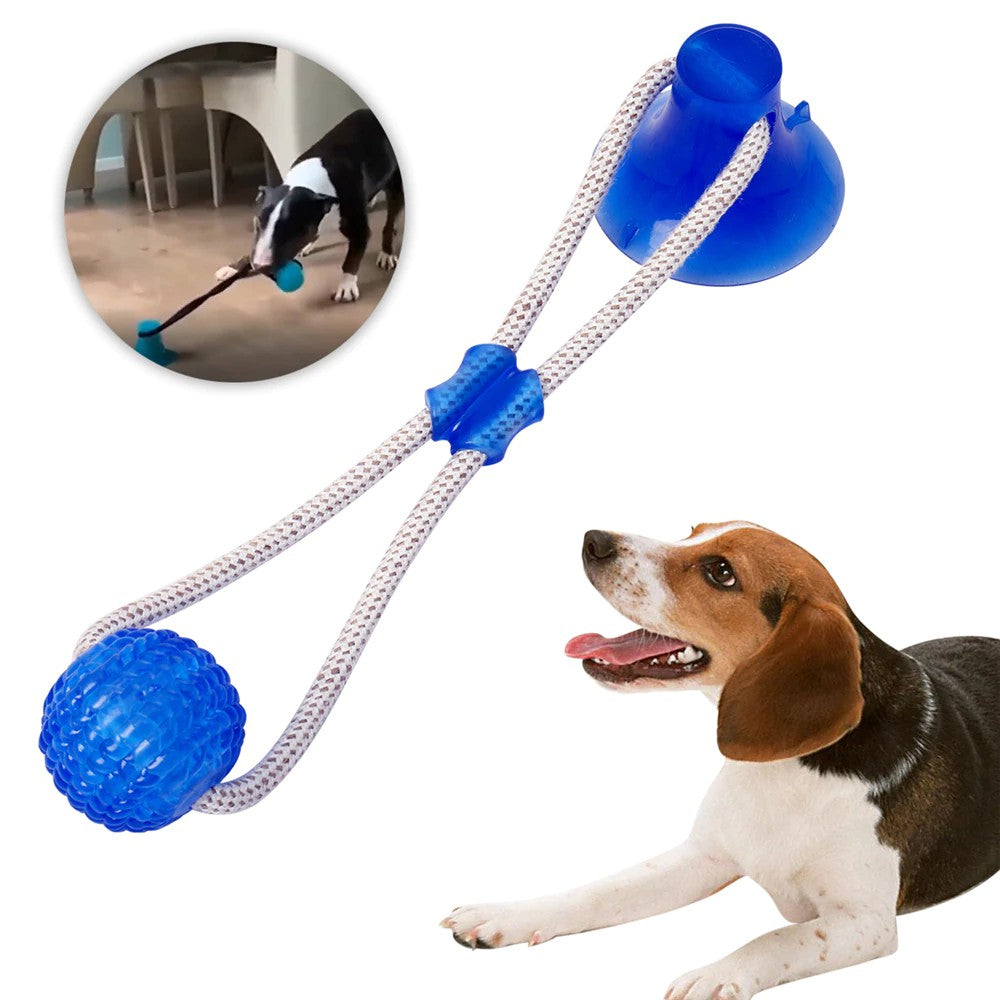 Suction Cup Dog Toy, Dog Chew Toy, Interactive Rope Ball with Powerful  Sucker