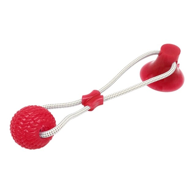 Suction Cup Dog Pet Chew Bite Toys With Suction Cup Rope Ball
