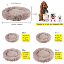 Load image into Gallery viewer, Pet Round Plush Bed
