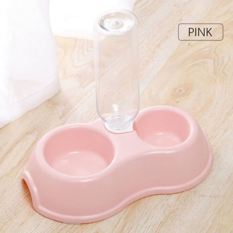 2 in 1 bowl with 500ml Water Feeder Bottle