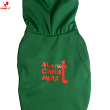 Load image into Gallery viewer, Merry Christmas Hoodie Green
