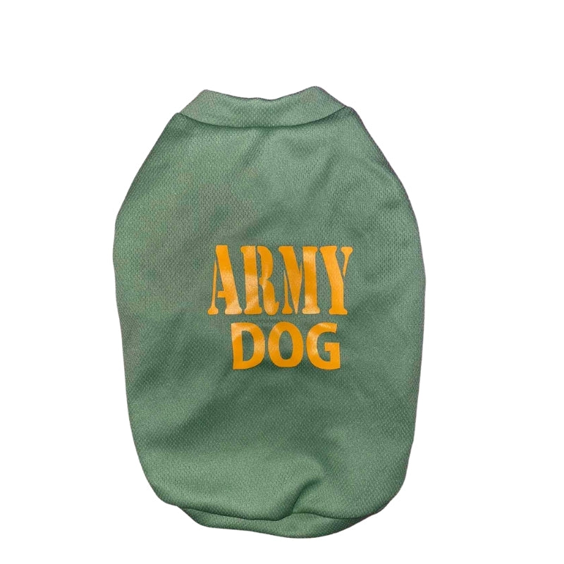 Army Dog White Green